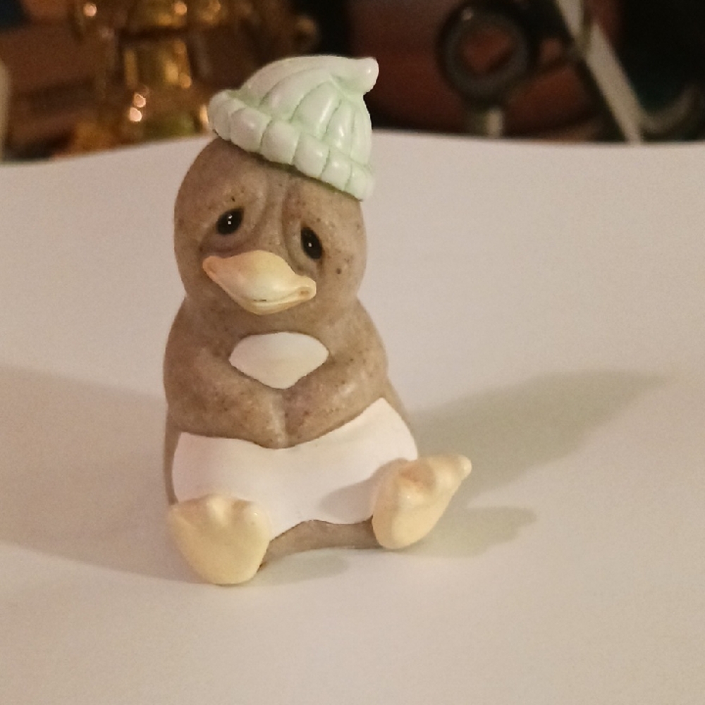 Cute Penguin Figurine with Hat Miniature Figurine